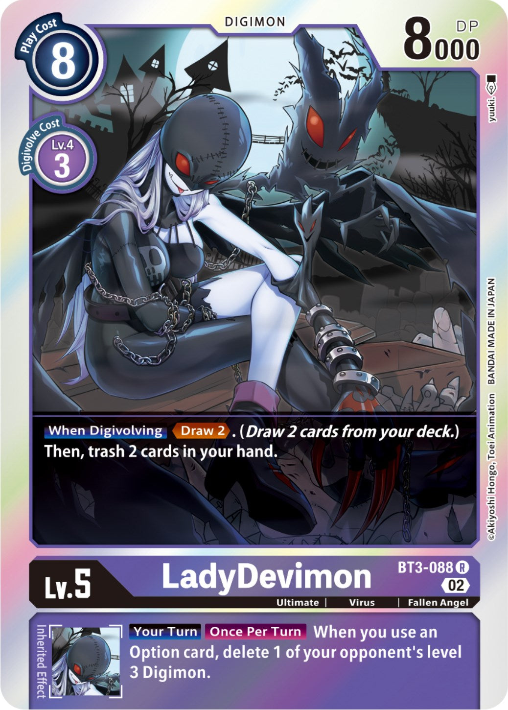 LadyDevimon [BT3-088] (Resurgence Booster Reprint) [Resurgence Booster] | Enigma On Main