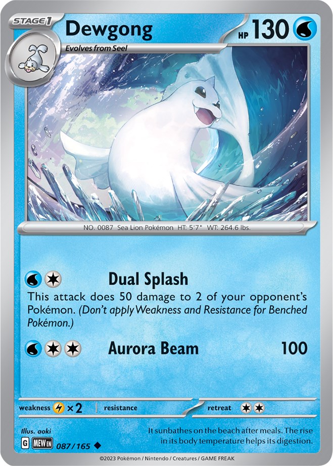 Dewgong (087/165) [Scarlet & Violet 151] | Enigma On Main