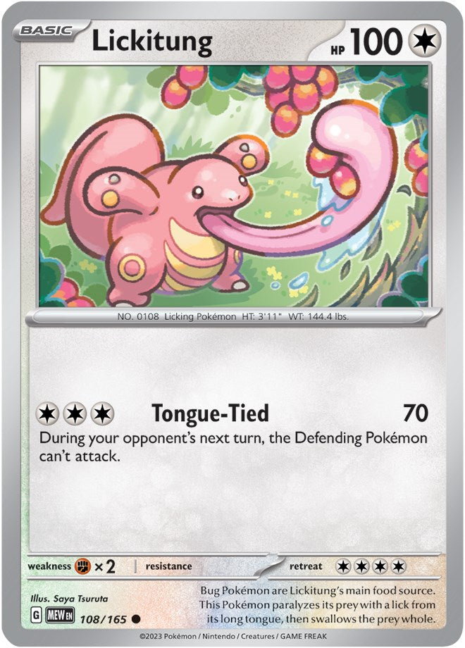 Lickitung (108/165) [Scarlet & Violet 151] | Enigma On Main