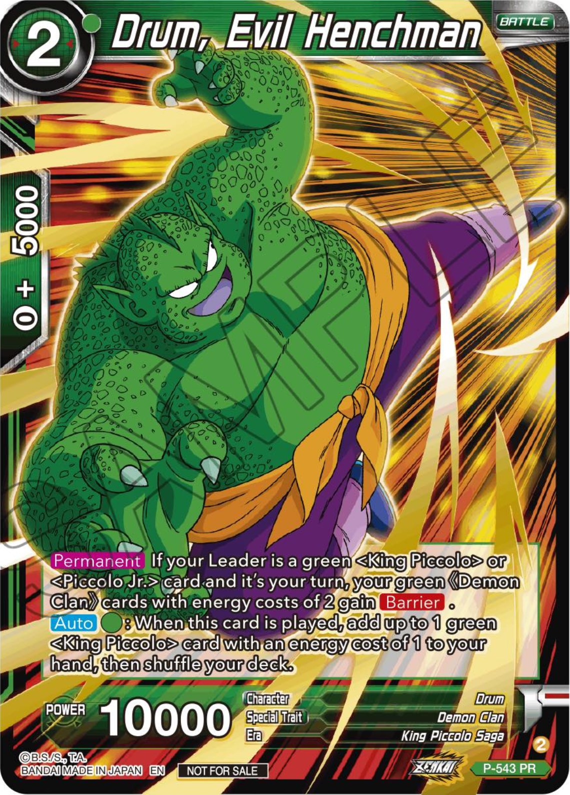 Drum, Evil Henchman (Championship Selection Pack 2023 Vol.3) (P-543) [Tournament Promotion Cards] | Enigma On Main