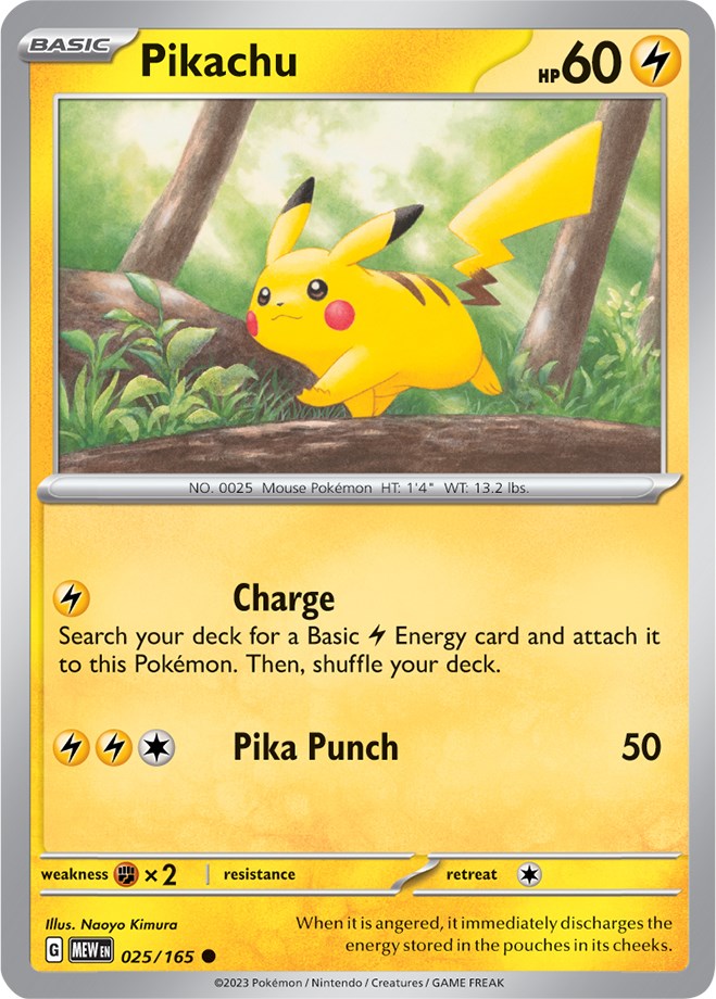 Pikachu (025/165) [Scarlet & Violet: 151] | Enigma On Main