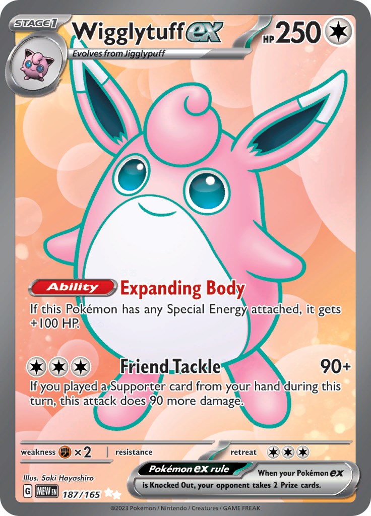 Wigglytuff ex (187/165) [Scarlet & Violet: 151] | Enigma On Main