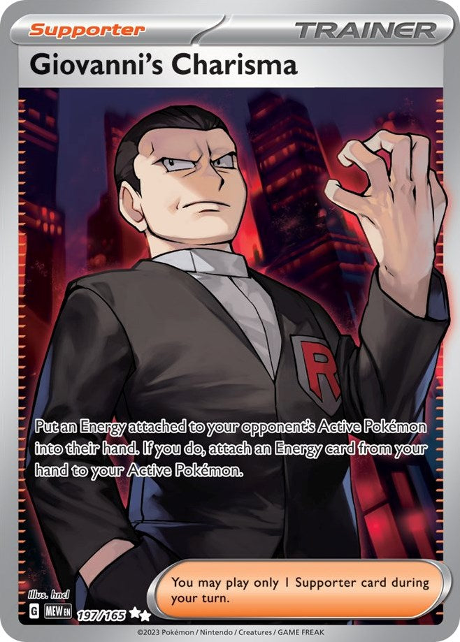 Giovanni's Charisma (197/165) [Scarlet & Violet 151] | Enigma On Main