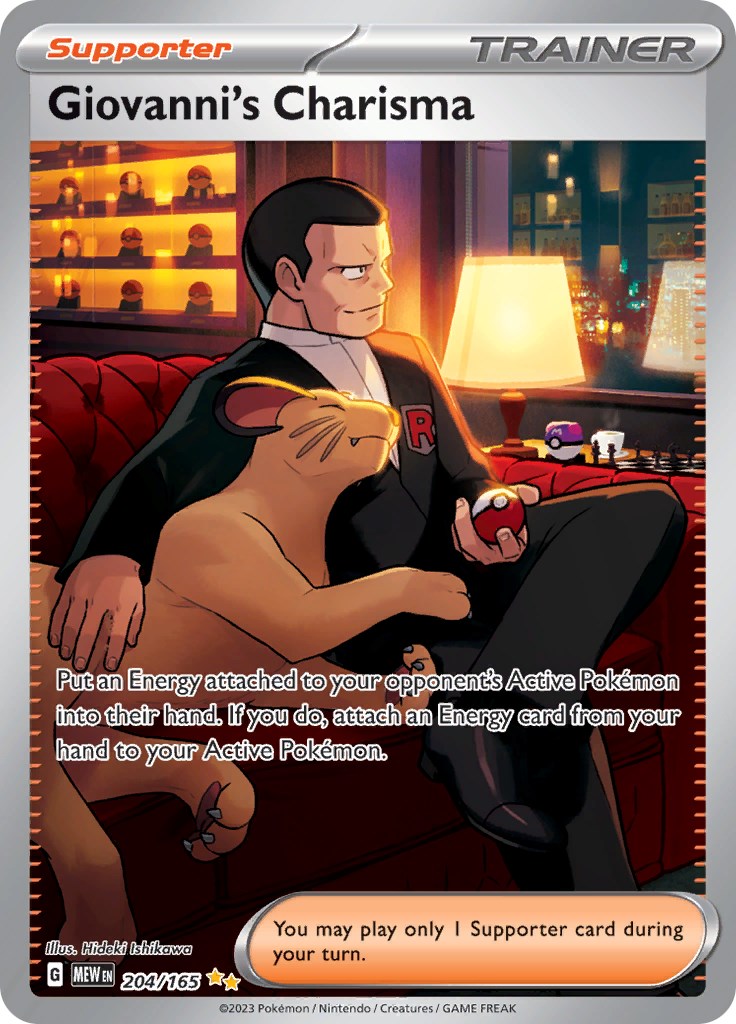 Giovanni's Charisma (204/165) [Scarlet & Violet: 151] | Enigma On Main