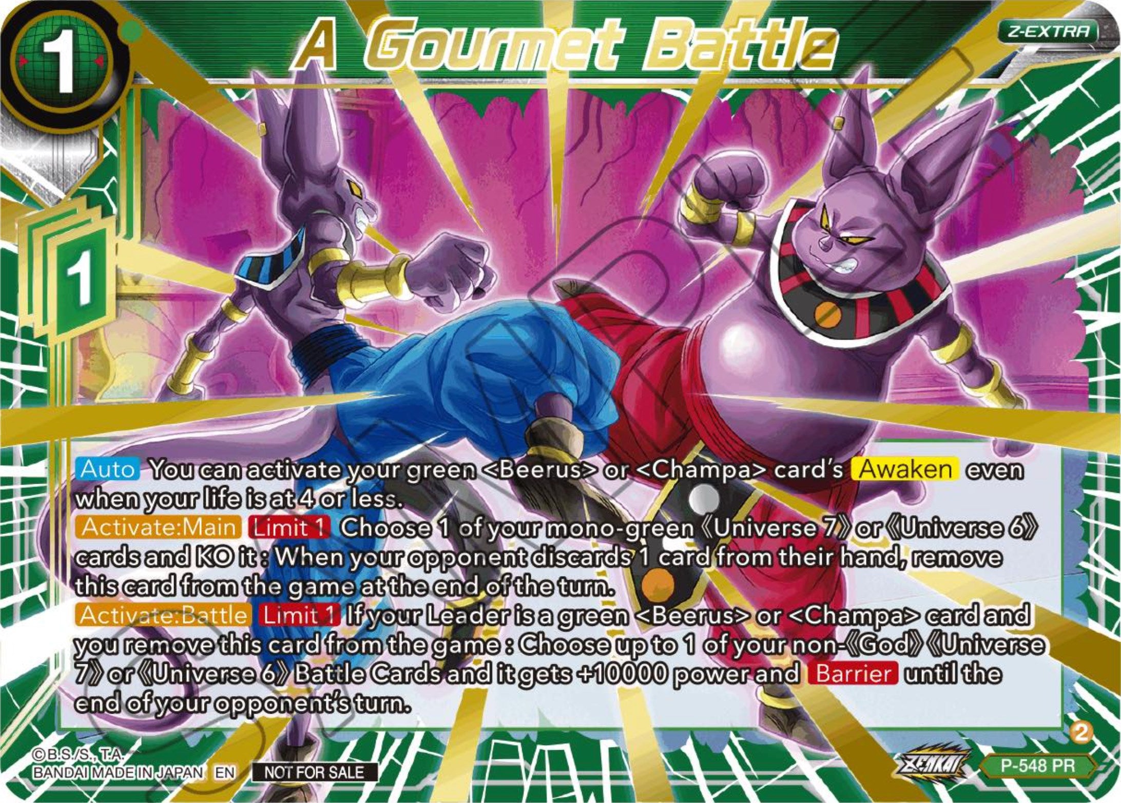A Gourmet Battle (Championship Z Extra Card Pack 2023) (P-548) [Tournament Promotion Cards] | Enigma On Main