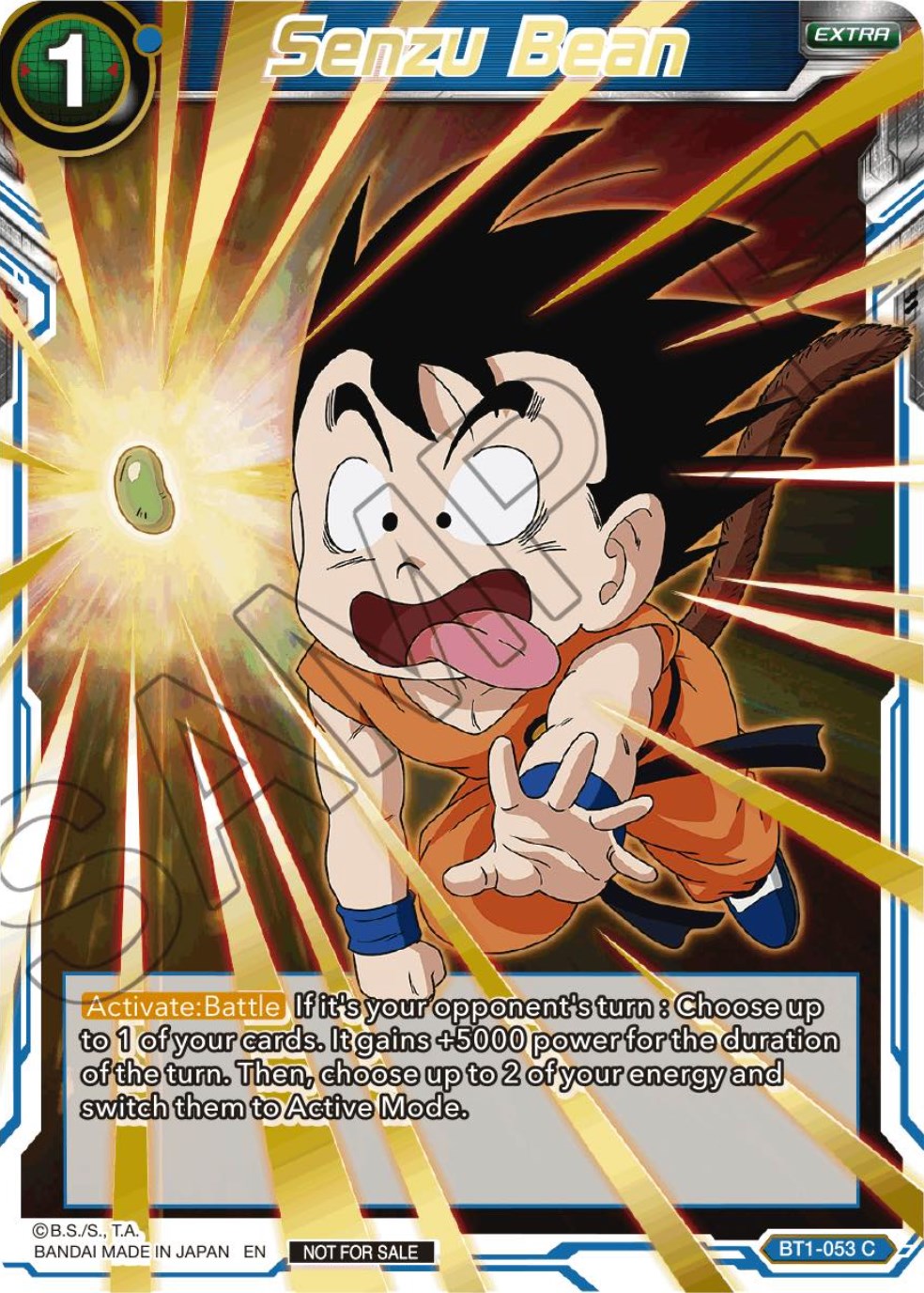 Senzu Bean (Alt. Art Card Set 2023 Vol. 3) (BT1-053) [Tournament Promotion Cards] | Enigma On Main