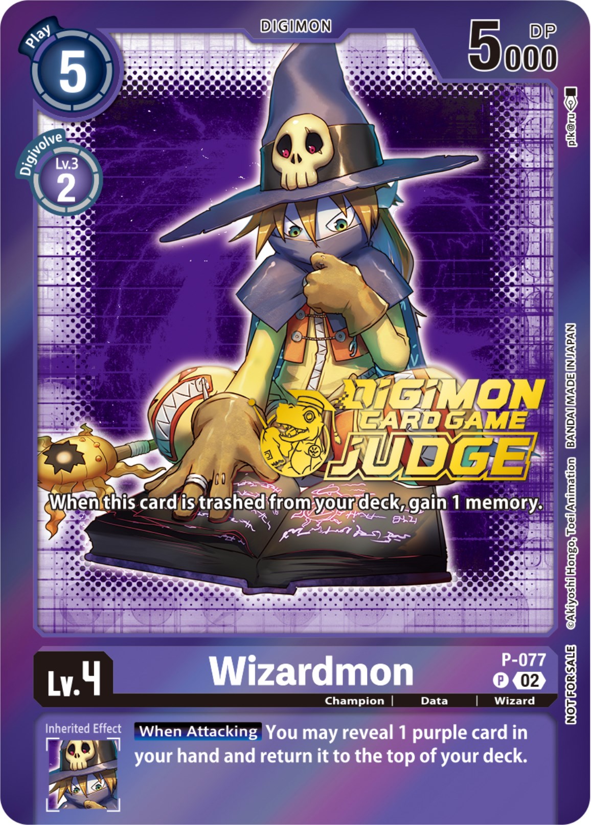 Wizardmon [P-077] (Judge Pack 4) [Promotional Cards] | Enigma On Main