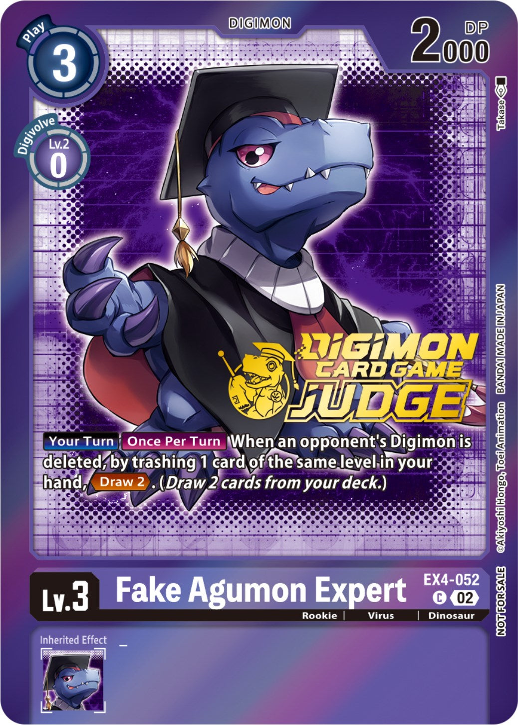 Fake Agumon Expert [EX4-052] (Judge Pack 4) [Alternative Being Booster Promos] | Enigma On Main