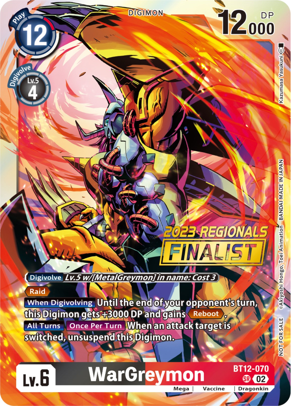 WarGreymon [BT12-070] (2023 Regionals Finalist) [Across Time] | Enigma On Main