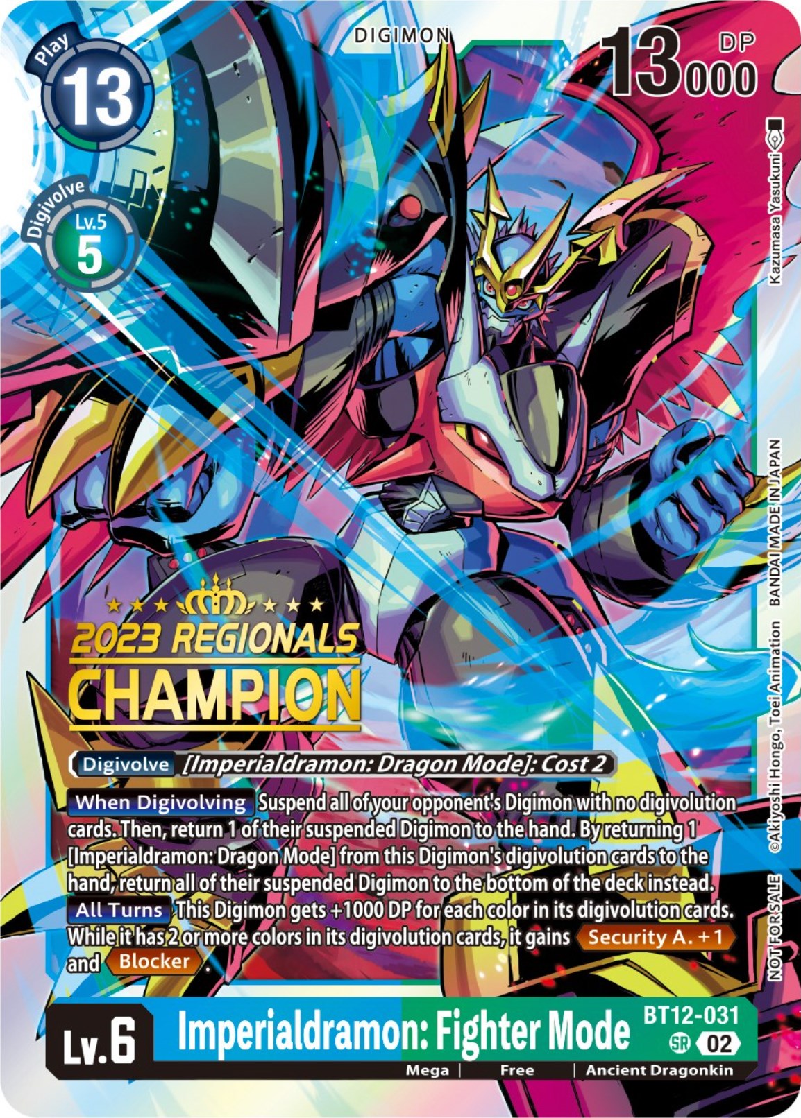 Imperialdramon: Fighter Mode [BT12-031] (2023 Regionals Champion) [Across Time] | Enigma On Main