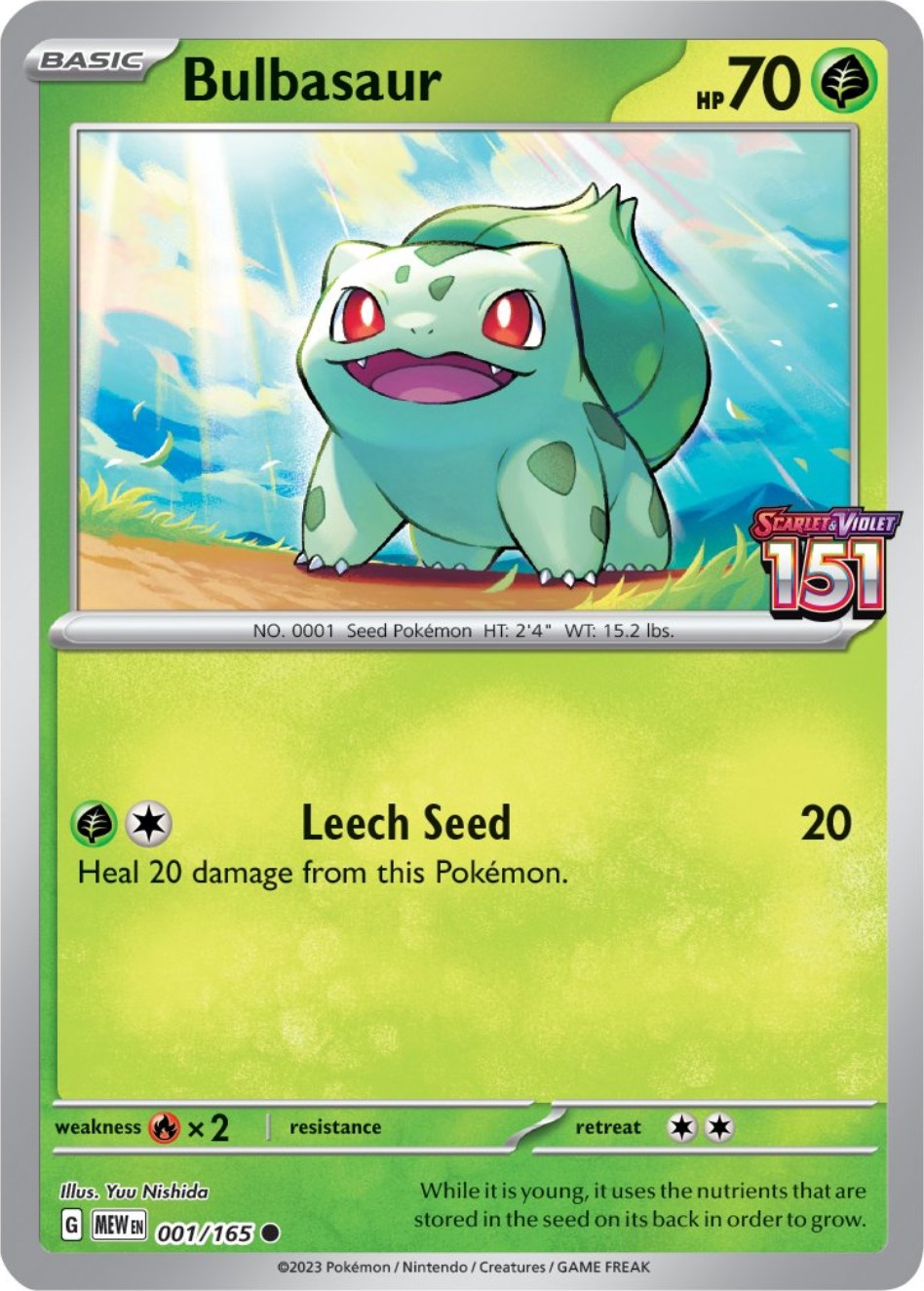 Bulbasaur (001/165) (Best Buy Exclusive) [Scarlet & Violet: 151] | Enigma On Main