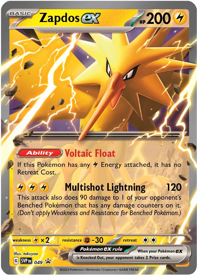 Zapdos ex (049) (Jumbo Card) [Scarlet & Violet: Black Star Promos] | Enigma On Main