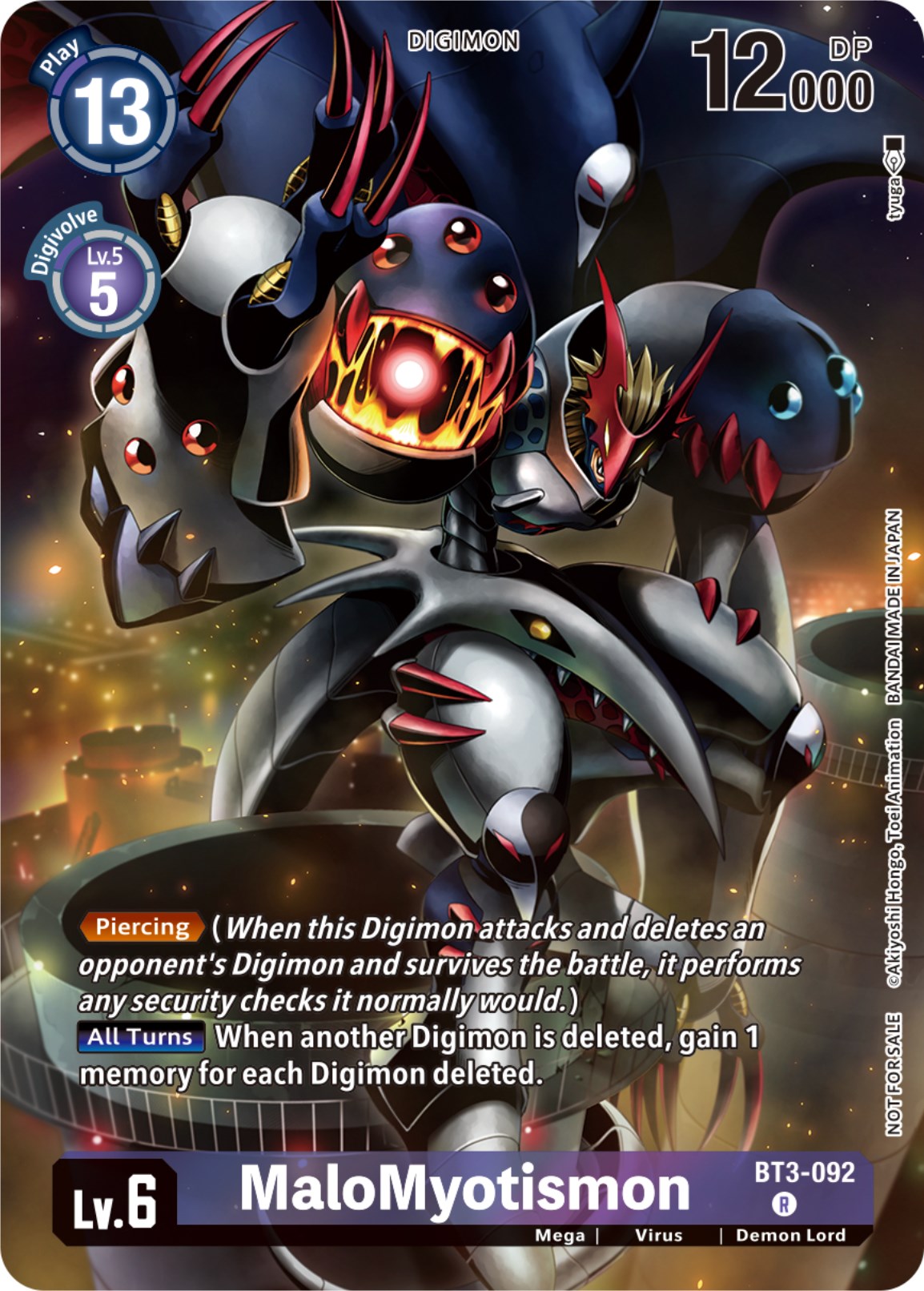 MaloMyotismon [BT3-092] (Tamer Party Pack -The Beginning-) [Release Special Booster Ver.1.0] | Enigma On Main