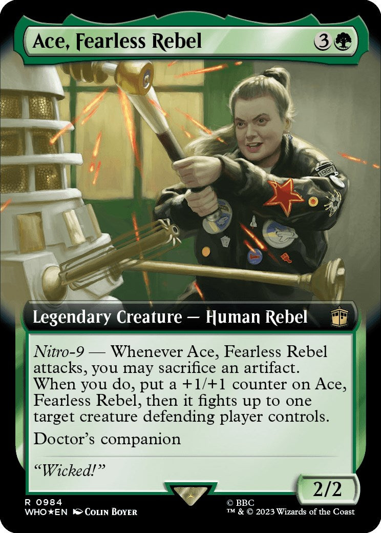 Ace, Fearless Rebel (Extended Art) (Surge Foil) [Doctor Who] | Enigma On Main