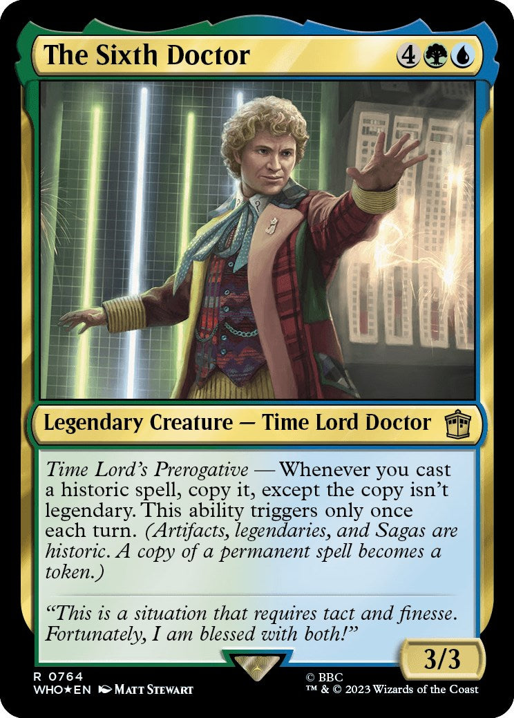 The Sixth Doctor (Surge Foil) [Doctor Who] | Enigma On Main