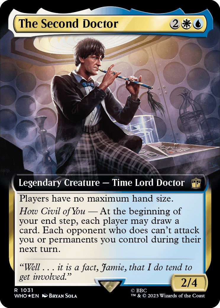 The Second Doctor (Extended Art) (Surge Foil) [Doctor Who] | Enigma On Main