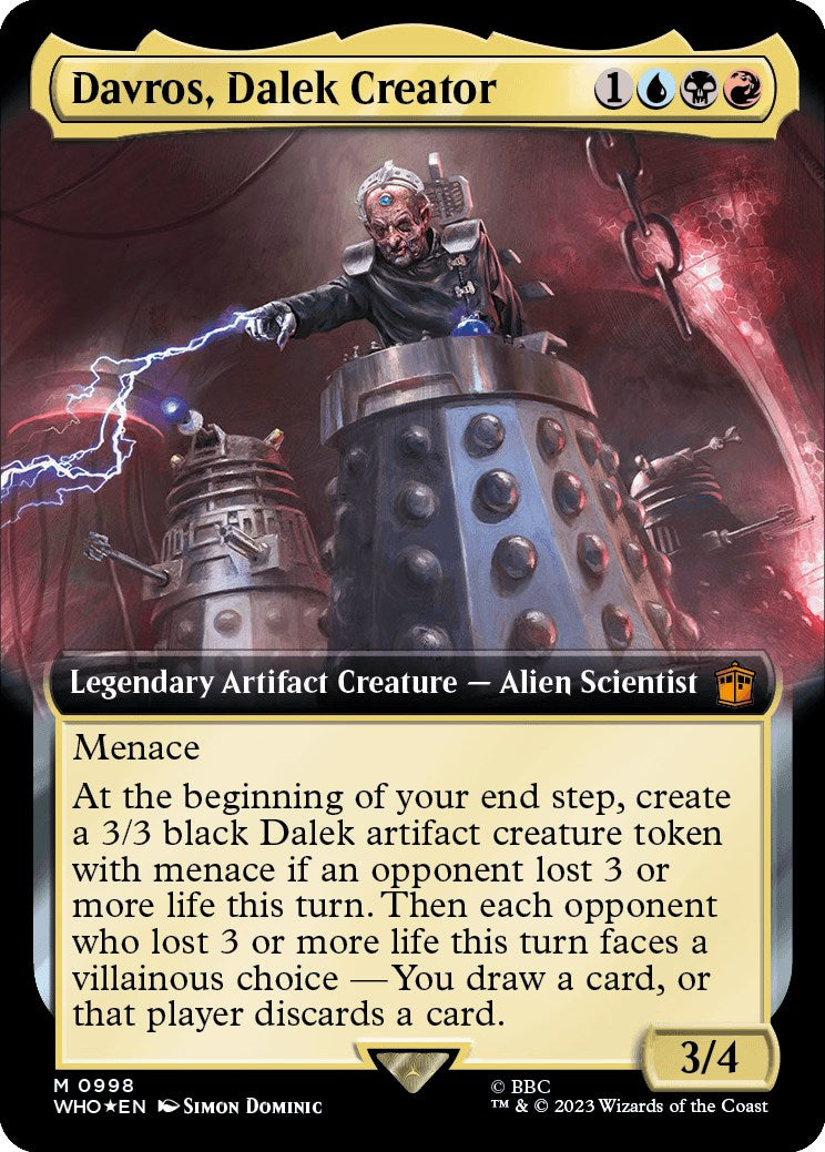 Davros, Dalek Creator (Extended Art) (Surge Foil) [Doctor Who] | Enigma On Main