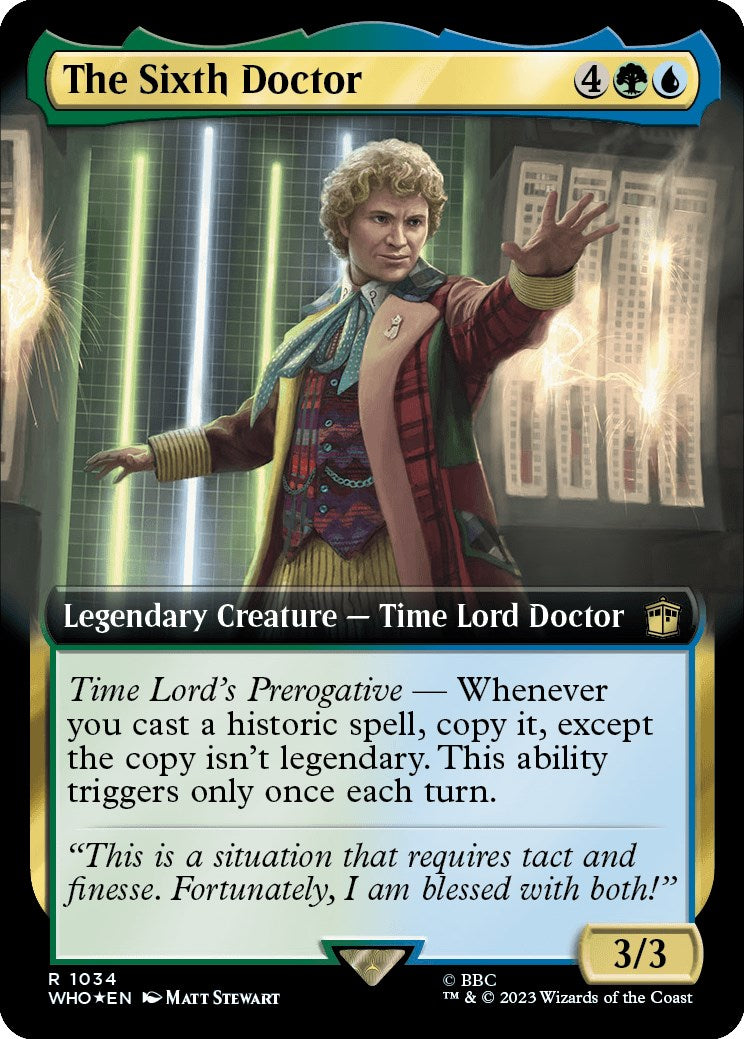 The Sixth Doctor (Extended Art) (Surge Foil) [Doctor Who] | Enigma On Main