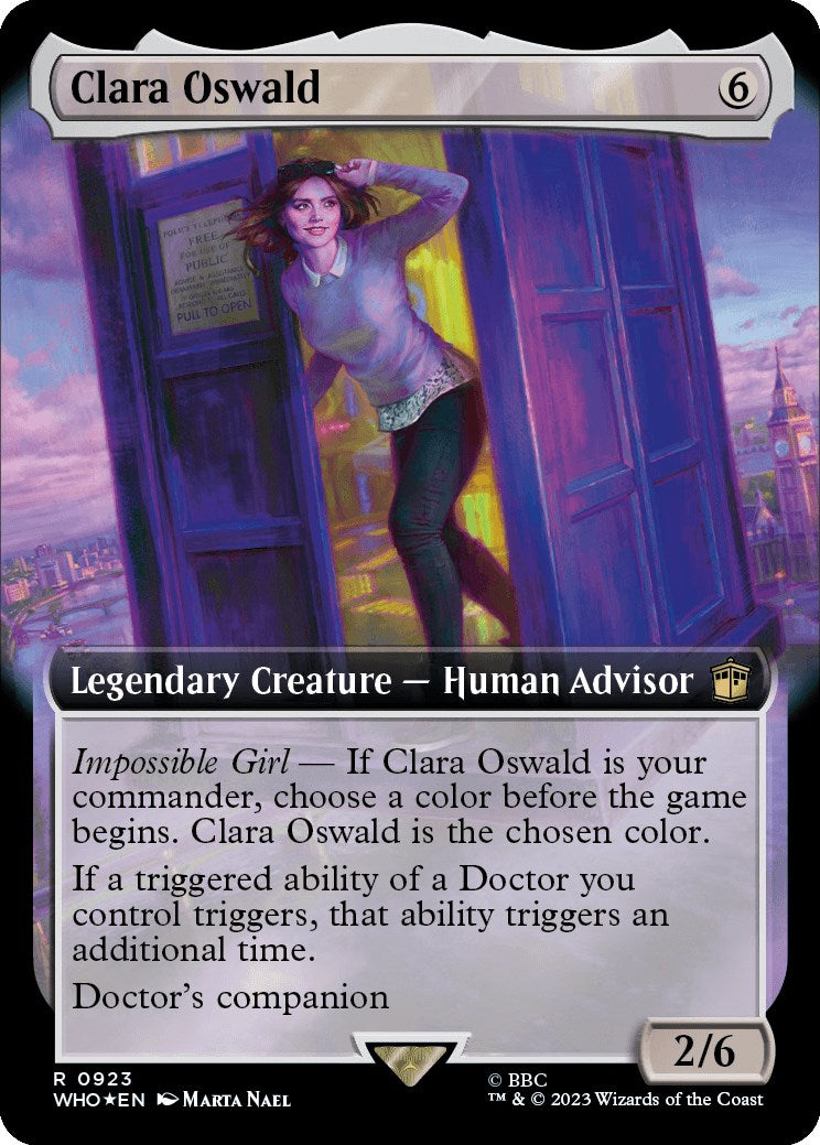 Clara Oswald (Extended Art) (Surge Foil) [Doctor Who] | Enigma On Main