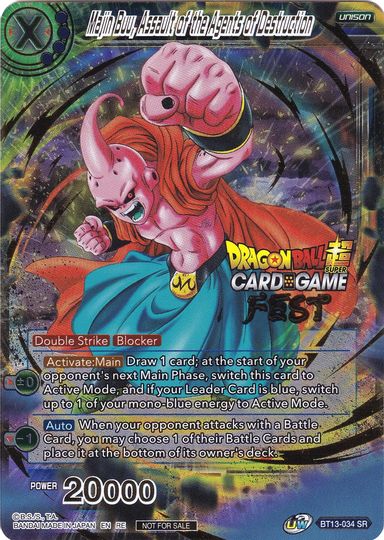 Majin Buu, Assault of the Agents of Destruction (Card Game Fest 2022) (BT13-034) [Tournament Promotion Cards] | Enigma On Main