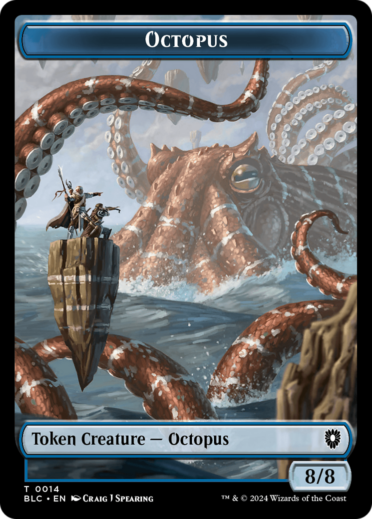 Octopus // Rabbit Double-Sided Token [Bloomburrow Commander Tokens] | Enigma On Main