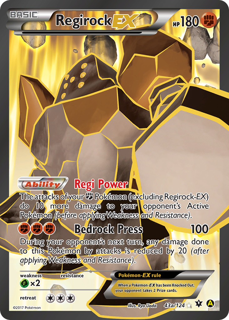 Regirock EX (43a/124) [Alternate Art Promos] | Enigma On Main