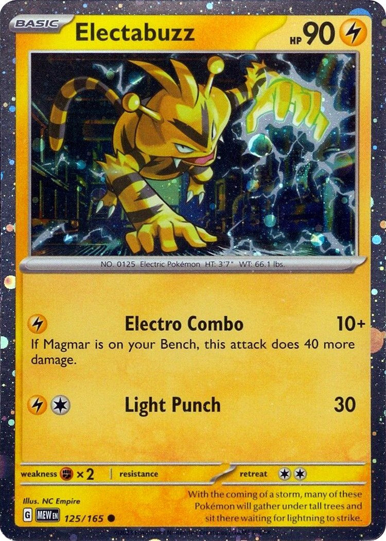 Electabuzz (125/165) (Cosmos Holo) [Miscellaneous Cards] | Enigma On Main