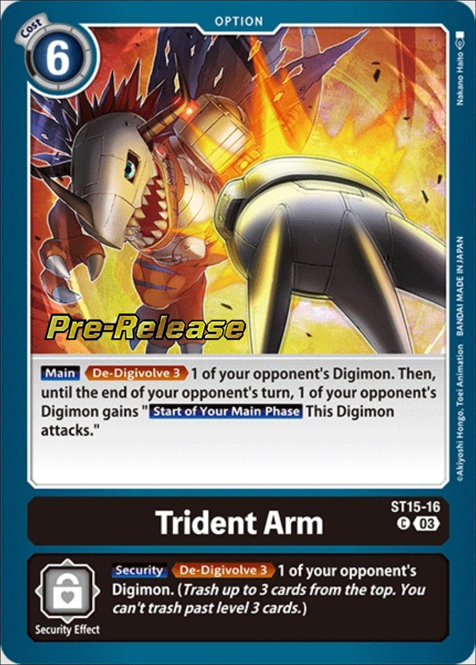 Trident Arm [ST15-16] [Starter Deck: Dragon of Courage Pre-Release Cards] | Enigma On Main