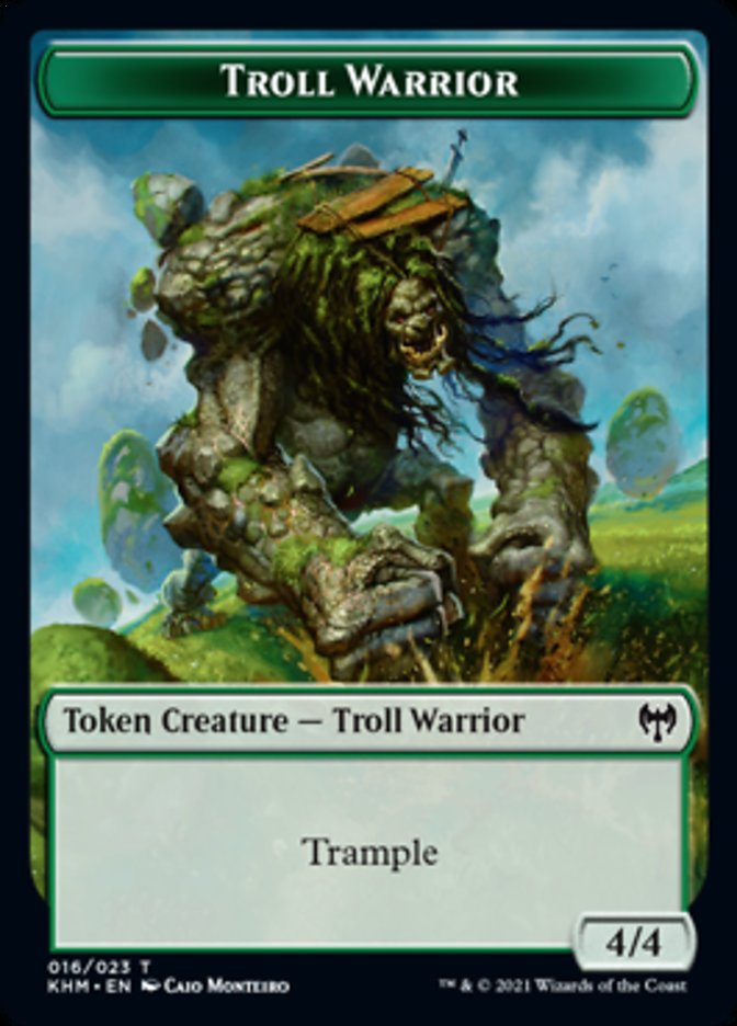 Troll Warrior Token [Kaldheim Tokens] | Enigma On Main