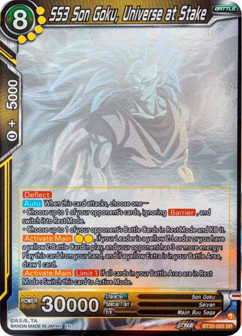SS3 Son Goku, Universe at Stake (Hologram) (BT20-095) [Power Absorbed] | Enigma On Main