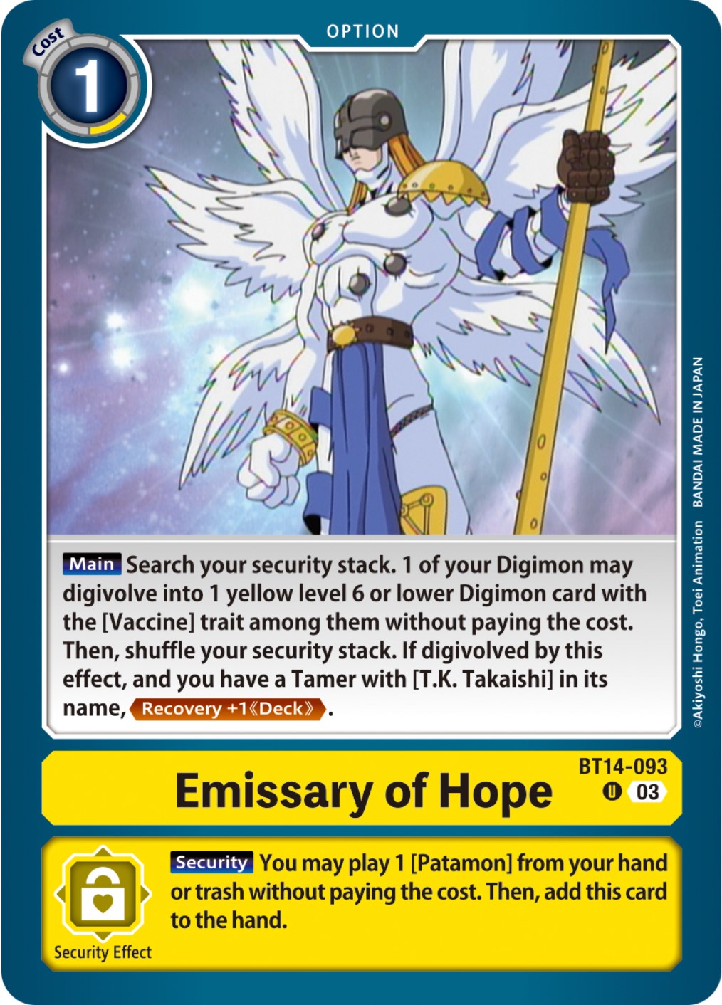 Emissary of Hope [BT14-093] [Blast Ace] | Enigma On Main