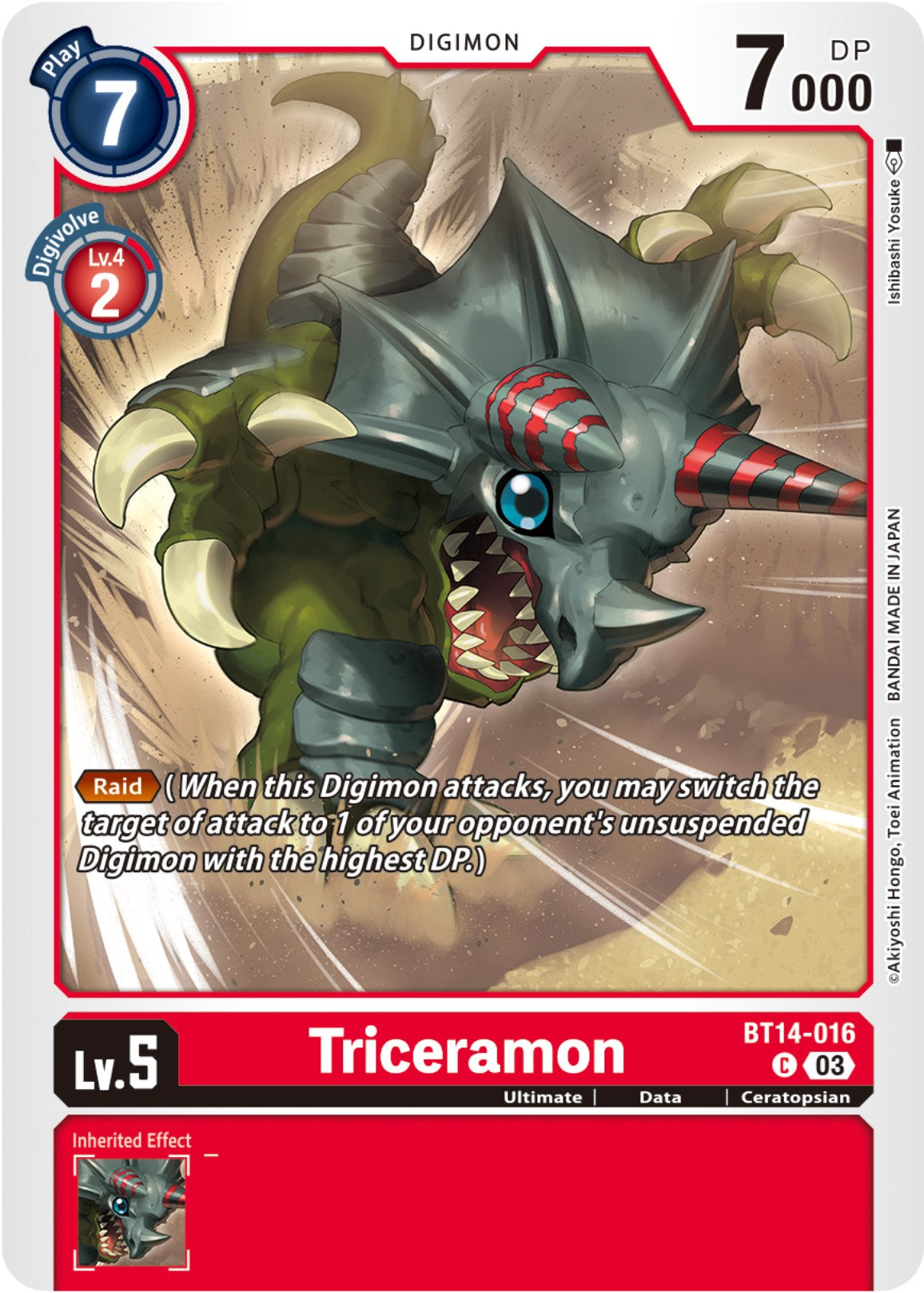 Triceramon [BT14-016] [Blast Ace] | Enigma On Main