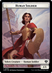 Human Soldier // Knight Double-Sided Token [Commander Masters Tokens] | Enigma On Main