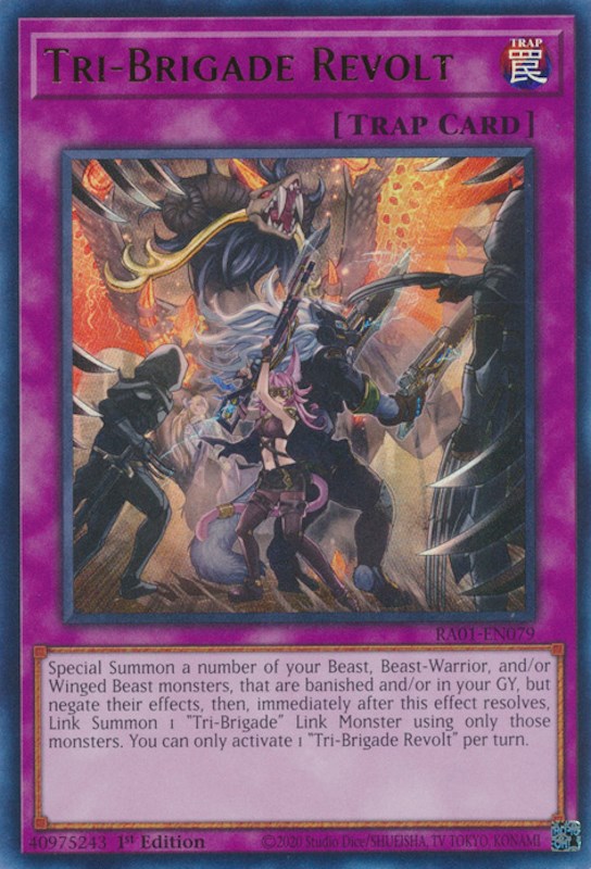 Tri-Brigade Revolt [RA01-EN079] Ultra Rare | Enigma On Main