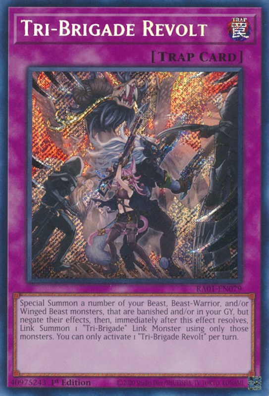 Tri-Brigade Revolt [RA01-EN079] Secret Rare | Enigma On Main