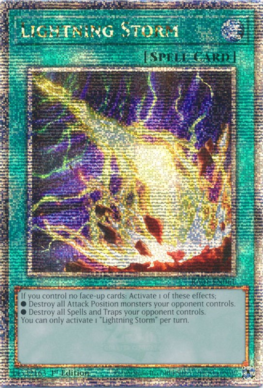 Lightning Storm [RA01-EN061] Quarter Century Secret Rare | Enigma On Main