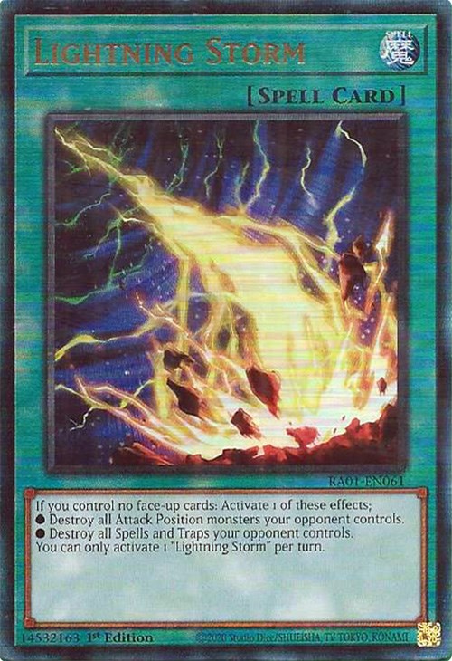 Lightning Storm [RA01-EN061] Prismatic Ultimate Rare | Enigma On Main