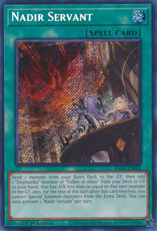 Nadir Servant [RA01-EN062] Secret Rare | Enigma On Main