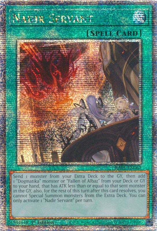 Nadir Servant [RA01-EN062] Quarter Century Secret Rare | Enigma On Main