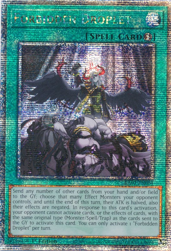 Forbidden Droplet [RA01-EN064] Quarter Century Secret Rare | Enigma On Main