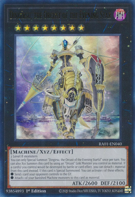 Dingirsu, the Orcust of the Evening Star [RA01-EN040] Ultra Rare | Enigma On Main