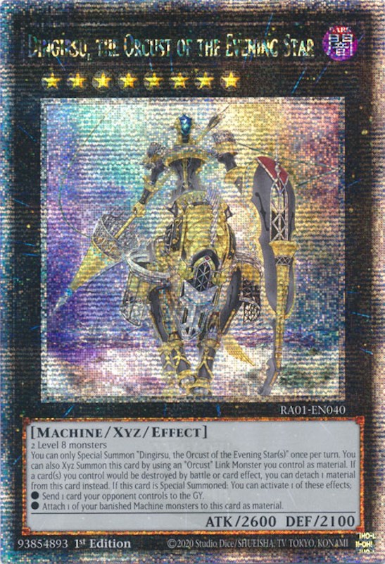 Dingirsu, the Orcust of the Evening Star [RA01-EN040] Quarter Century Secret Rare | Enigma On Main