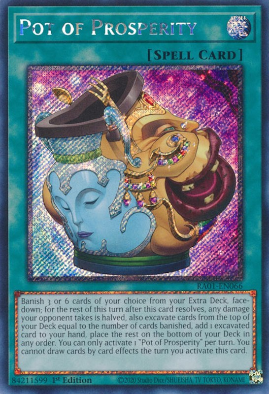 Pot of Prosperity [RA01-EN066] Platinum Secret Rare | Enigma On Main