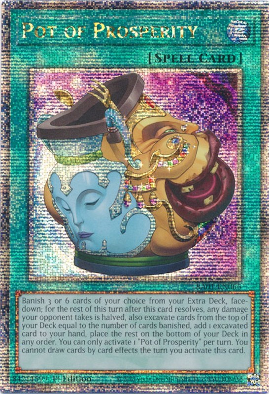 Pot of Prosperity [RA01-EN066] Quarter Century Secret Rare | Enigma On Main