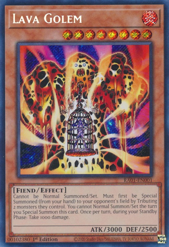 Lava Golem [RA01-EN001] Secret Rare | Enigma On Main