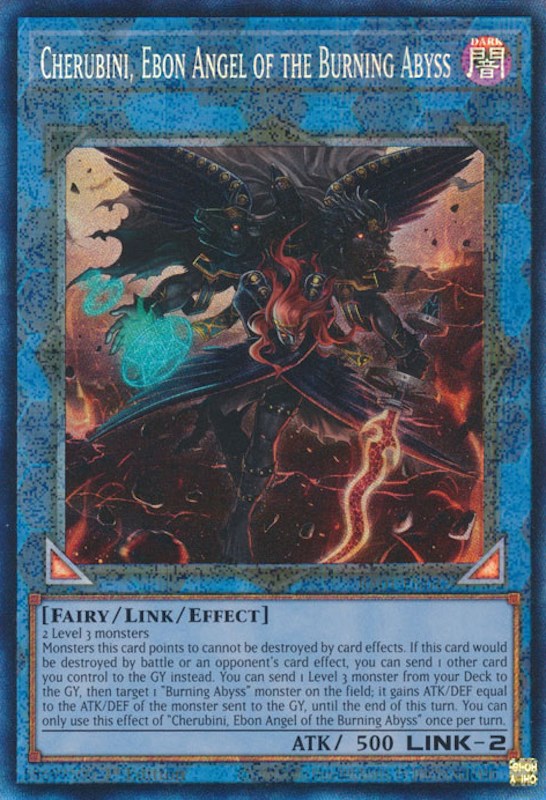 Cherubini, Ebon Angel of the Burning Abyss [RA01-EN042] Prismatic Collector's Rare | Enigma On Main