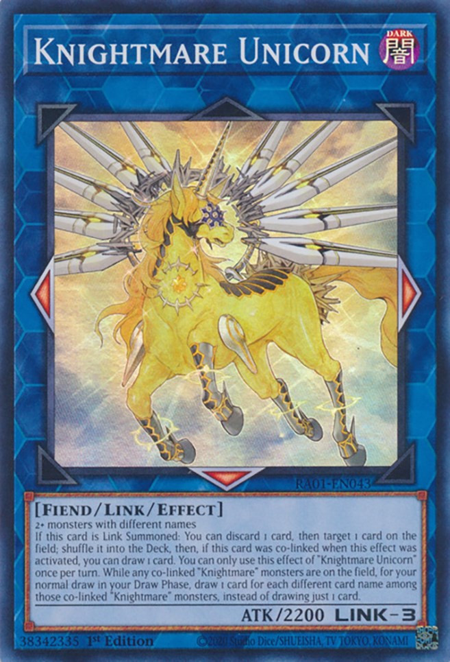 Knightmare Unicorn [RA01-EN043] Super Rare | Enigma On Main