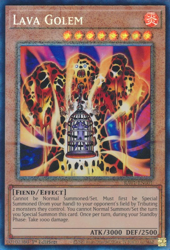 Lava Golem [RA01-EN001] Prismatic Collector's Rare | Enigma On Main