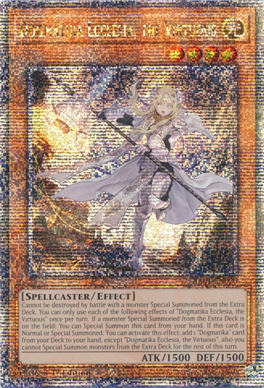 Dogmatika Ecclesia, the Virtuous [RA01-EN020] Quarter Century Secret Rare | Enigma On Main