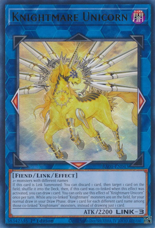 Knightmare Unicorn [RA01-EN043] Ultra Rare | Enigma On Main